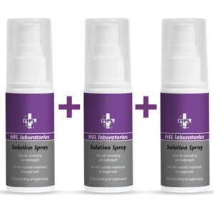 HFL Solution Spray - Cosmetische verzorging bij kalknagels en gevoelige huid - 3 stuks